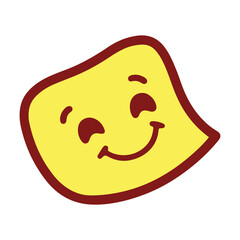 Sad smiley face doodle shape collection playful hand drawn emoticon vectors for creative