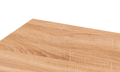 Wooden table corner view or wood PNG transparent.