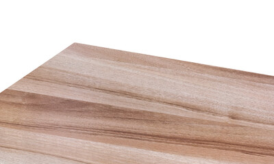 Wooden table corner view or wood PNG transparent.