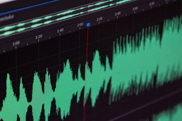 Multimedia editing software interface combining image retouch tools and audio track mixing panels.