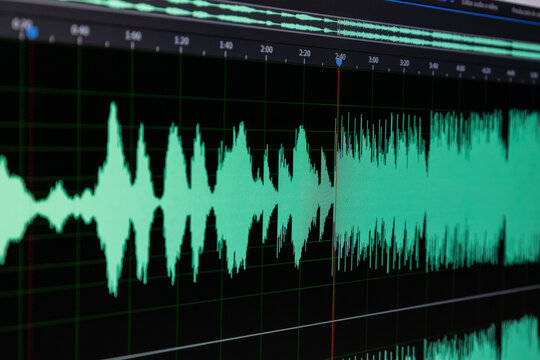 Multimedia editing software interface combining image retouch tools and audio track mixing panels.

