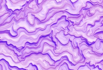 Fototapeta premium Seamless purple wave topography pattern on white Vector abstract contour map texture, element, grid