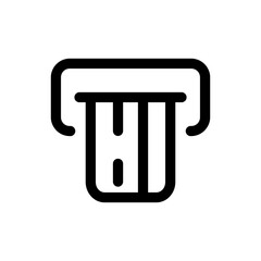 Atm Machine Icon Banking Vector Symbol