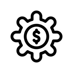 Money Rules Icon Finance Line Design Style Vector