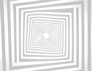 Abstract spiral squares, light gray, optical illusion