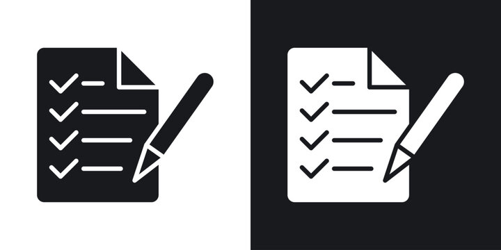 Feedback form icon flat, silhouette, vector illustrations. flat glyph designs