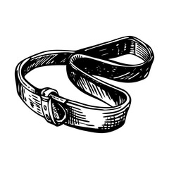 An illustration of stretching strap in vintage style