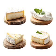 Assorted Brie Cheese Wedge Platter for Gourmet Delight