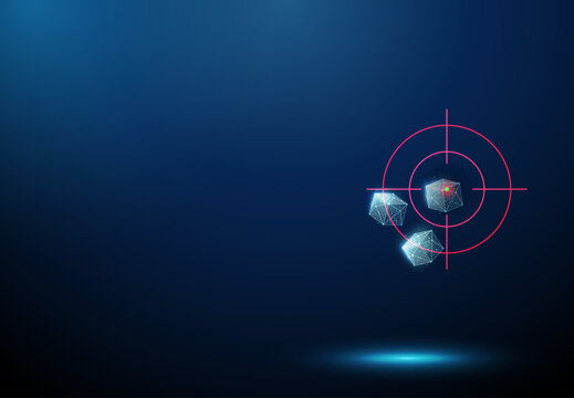 Sugar cubes in a crosshair. Precise blood sugar control, diabetes management, glycemic regulation, targeted nutrition, health goals, metabolic monitoring concept.