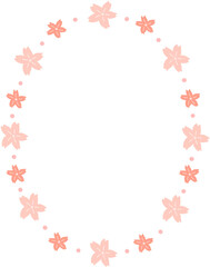 Floral Circle Frame