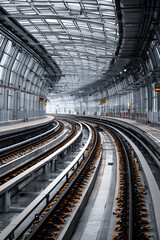 Naklejka premium Sky Rail Metropolis