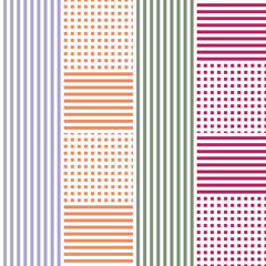 Seamless modern abstract pattern concept background vector set illusions pattern wallpaper