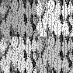 Seamless modern abstract pattern concept background vector set illusions pattern wallpaper