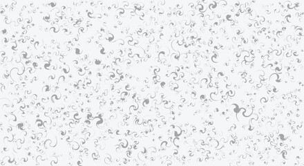 Whimsical Curly Swirl Pattern Light Grey Abstract Decorative Seamless Background
