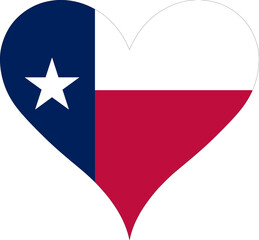 Symbol of love and patriotism in the heart of Texas