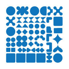 Abstract Geometric Shapes Composition