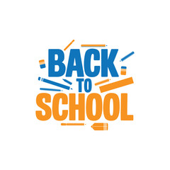 Back to School - Colorful Educational Typography