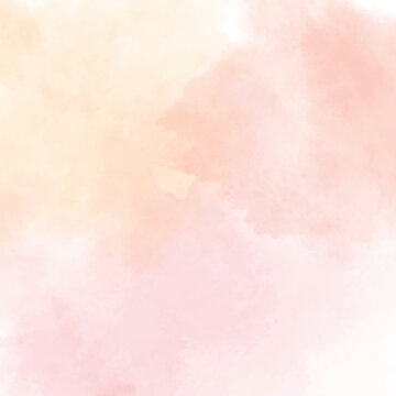 Pink soft watercolor abstract background. Hand-drawn stain artistic texture for poster, card, cover, banner, invitation.
