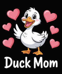 Crazy Duck Mother Funny Duck Mom