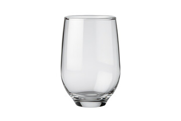 Crystal Clear Beverage Vessel: An elegant, empty, glass drinkware. A versatile representation of refreshment, waiting to be filled with your favorite drink.