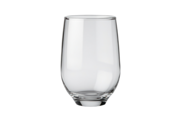 Crystal Clear Beverage Vessel: An elegant, empty, glass drinkware. A versatile representation of refreshment, waiting to be filled with your favorite drink.