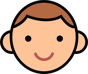 Young Child with Side-Parted Hair