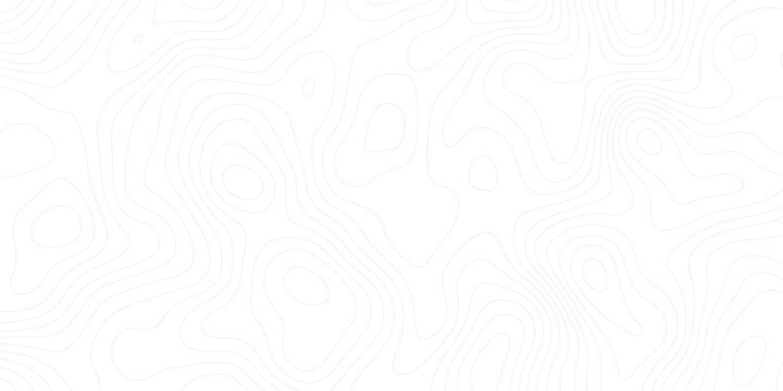 Elegant white contour map design with flowing elevation lines, blending science, technology, and art into a seamless visual experience.