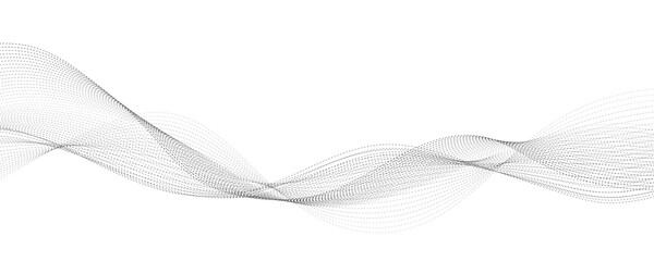 Abstract flowing lines on a white backdrop