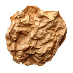 Crumpled Brown Paper Texture Background