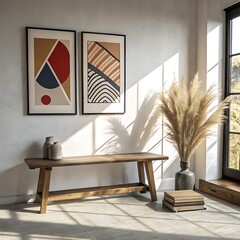 Modern Abstract Art Prints Geometric  NatureInspired Wall Decor