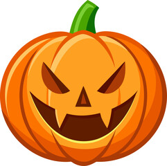 halloween pumpkin isolated on white
