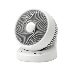 Compact fan with sleek design, ideal for personal cooling in various settings. This versatile appliance enhances comfort in homes, offices, and more