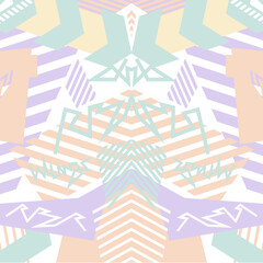 Seamless modern abstract pattern concept background vector set illusions pattern wallpaper