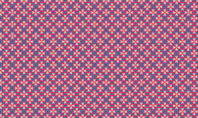 Traditional Seamless Batik Pattern with Floral Motifs