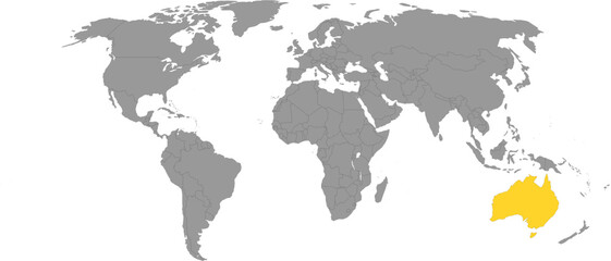 Australia map vector