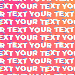 Bold Kinetic Text Wave Loop Title Animation Square