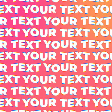 Bold Kinetic Text Wave Loop Title Animation Square