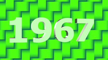 1967  New Year Countdown Motion Graphic Animation in 4K"