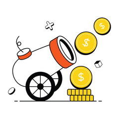 Pos Concept Vector Icon Eps 10 File