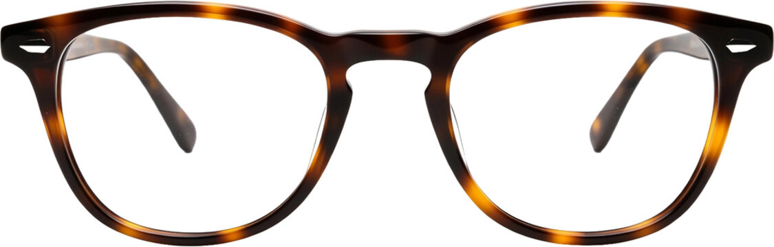 Stylish tortoiseshell glasses framed in unique design for modern use