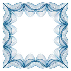 abstract blue background with frame