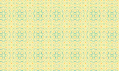 Decorative Batik Pattern with Floral and Geometric Symmetry