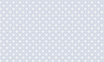 Decorative Batik Pattern with Floral and Geometric Symmetry