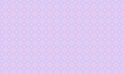 Decorative Batik Pattern with Floral and Geometric Symmetry