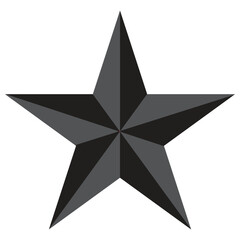 3d Black Star Victore Design