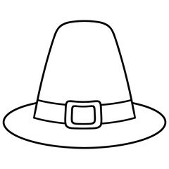 thanksgiving hat icon vector