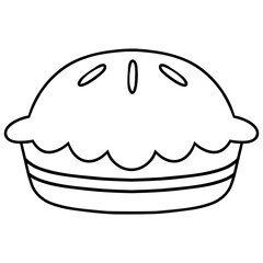 cheese tart cake icon vector