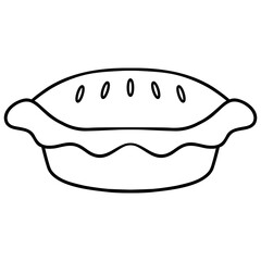 sweet cake vector illustration