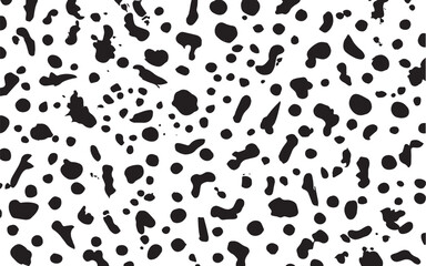Fototapeta premium Abstract textured effect. Vector Illustration. Black isolated Distressed overlay texture. Ink Splatter Pattern Black and White Seamless on white background
