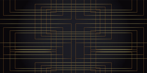 Modern template dark geometric oblique with golden line layer on dark background. poster curve brhouce in banners website